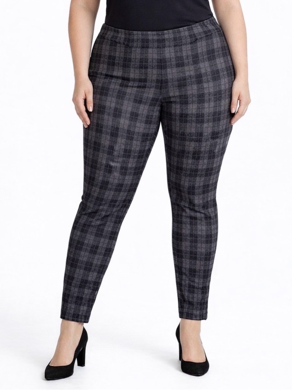 KUT from the Kloth Diana Plaid Skinny Pants 20W NWOT